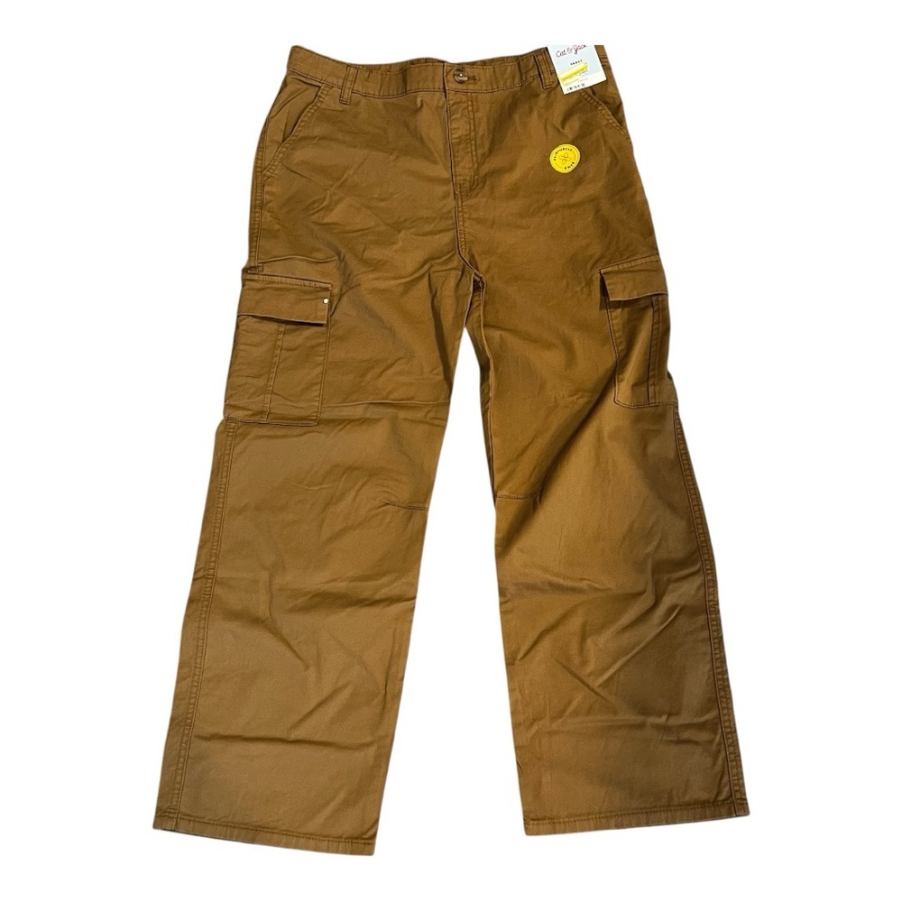 NWT Cat & Jack Brown Cargo Pants Size 18